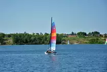 Katamaran-Segler auf dem Z�lpicher See - 29.05.2011