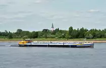 Tankschiff  Piz La Margna  auf dem Rhein querab Bonn-Beuel - 28.05.2011