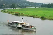 Dampfer Dresden am 06.09.06 in H�he der Schl�sser am Dresdner Elbhang