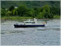 Polizeiboot WSP 15 in der N�he von Oberspay fotografiert am 24.06.2011.