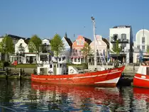 DESSAU  WAR 41 am 6.5.2011 im Alten Strom, Warnem�nde –
17m-Kutter / BRT 38,41 / L�a 17,8m, B 5,6m, Tg. 2,17m / 110 PS / 1950 bei VEB Boddenwerft, Damgarten
