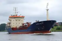 Die Clipper Cuillin IMO-Nummer:9275842 Flagge:Bahamas L�nge:96.0m Breite:14.0m Baujahr:2005 Bauwerft:Gisan Shipbuilding&Shipping,Istanbul T�rkei unterwegs auf dem Nord-Ostsee-Kanal bei Rendsburg am 26.06.11