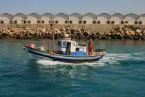 Fischerboot am 05.07.2011 im Hafen von Tarifa/Spanien