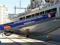 Im Hafen zu Kapstadt bei Besuch, M�rz 2006. Die BERLIN