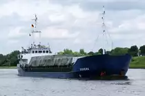 Die Kovera IMO-Nummer:9119622 Flagge:Panama L�nge:81.0m Breite:11.0m Baujahr:1995 Bauwerft:Arminius Werke,Bodenwerder Deutschland im Nord-Ostsee-Kanal bei Rendsburg am 26.06.11
