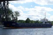 Die Delia IMO-Nummer:9234317 Flagge:Antigua und Barbuda L�nge:90.0m Breite:12.0m Baujahr:2000 Bauwerft:STX Ro Offshore Tulcea,Tulcea Rum�nien aufgenommen im Nord-Ostsee-Kanal bei Rendsburg am 26.06.11 	