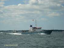BAUMHOLDER (Y 837) am 23.6.2010 auf der Kieler F�rde
Sicherungsboot Klasse 905 / L�a 28.7 m, B 6,5 m,  / 2 KHD Diesel je 755 kW. 2 Propeller, 18 kn / 1994 bei L�rssen, Vegesack und Kr�gler, Rendsburg / 
