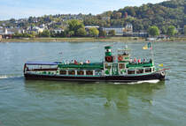Oldie-Fahrgastschiff  C�cilia   auf dem Rhein bei Koblenz - 29.09.2011