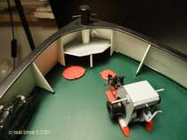 KARL MORITZ (Detail) am 10.12.2011, Baufortschritt: Vordeck mit Ankerwinde /
Modell des Hafenschleppers  Karl Moritz  ex  Fairplay I  im Ma�stab 1:33 z.Zt. im Bau, entsteht aus dem HEGI-Baukasten  Fairplay V . 
