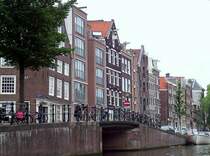 B�rgerh�user an den Amsterdamer Grachten, 10.06.2007.