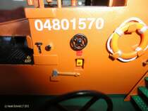 KARL MORITZ (Detail) am 2.7.2012, Baufortschritt: Deckshaus Stb /
Modell des Hafenschleppers   Karl Moritz  ex  Fairplay I  im Ma�stab 1:33, entstanden  aus dem HEGI-Baukasten  Fairplay V     
