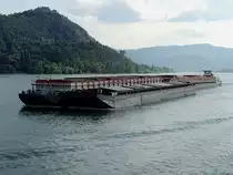 KLOSTERNEUBURG(04800020; L=114; B=11mtr.; 1920t; 1350PS; Bj. 1973 in d. Werft Linz)bei Visegrad Donauabw�rts; 130827