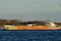 Die Star Bonaire IMO-Nummer:9148453 Flagge:Niederlande L�nge:90.0m Breite:12.0m Baujahr:1997 Bauwerft:Harlingen Scheepswerf,Harlingen Niederlande bei L�he auf der Elbe am 24.11.13