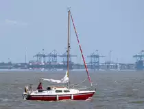 Die Penelope am 06.07.2013 vor Fedderwardersiel.