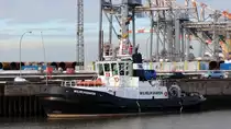 Der Schlepper Wilhelmshaven am 23.01.2013 im der Nordschleuse von Bremerhaven.