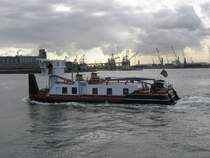 Ein ex-polnisches Schubschiff  BIZON  jetzt unter belgischer Flagge. Am 18.10.2007 im Hafen Antwerpen.