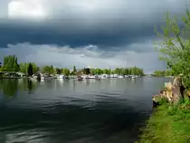 Blick vom Pichelsdorfer Gmünd auf die Havel Richtung Berlin-Spandau am 15.04.2014