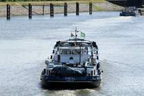 TMS Navio , ex Dettmer Tank 33 (04005120 , 85 x 9) hat am 16.05.2014 die Schleuse Rothensee verlassen und fährt im RVK Richtung Magdeburger Häfen / Elbe.