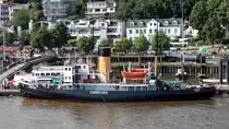 Die Stettin am 17.07.2014 vor Hamburg auf der Elbe.
