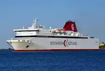 M/S Gotland  IMO: 9223796 Baujahr: 2003, Guangzhou Shipyard Int., China. 
Heimathafen Visby, L�nge: 195 m. Breite: 25 m. Geschwindigkeit: 28,5 Knoten. Passagiere: 1500. Pkw-Pl�tze: 500 oder 1.750 Trailermeter. 
