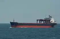 AQUA  PEARL, ein Massengutfrachter. IMO: 7909865, L: 183m, B: 29m, F�hrt unter der Flagge The Bahamas, wurde am 23.07.2014 auf der Ostsee bei Sassnitz gesichtet.