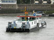 Peilschiff Hildegard von Bingen (05042170 , 26,82 x 7,73m) am 22.10.2014 vor Neuwied.