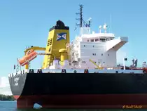 SEATROUT (IMO 9352303) am 25.6.2014, Kieler Förde, auf Reede vor der Lindenau Werft /
Doppelhüllen Chemikalien/Produktentanker / BRZ 26548 / Lüa 188,33 m, B 32,2 m, Tg 11 m / 1 Diesel, MAN 8L58/64, 11.200 kW, 15232 PS, 16.5 kn / 2006 bei Lindenau Werft, Kiel / Eigner : TMS  SEATROUT  GmbH & Co. KG , Bremen / Manager : German Tanker Shipping, Bremen  / Flagge: Deutschland, Heimathafen: Bremen /
