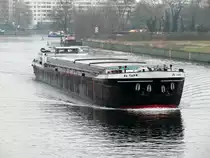 GMS Da Capo (04300130 , 79 x 8,20m) am 19.01.2015 auf der Havel in Berlin-Spandau zu Tal.