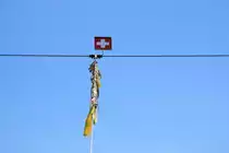 Detail,Das Führungsseil(auch Gierseil genannt)der Münsterfähre  Leu  in Basel.30.06.15 