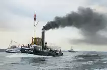 Woltman beim Dampfrundum in Flensburg. Aufnahmedatum: 8. Juli 2005.