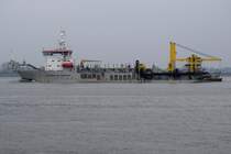 ALEXANDER VON HUMBOLDT , Saugbagger , IMO 9166845 , Baujahr 1998 , 121 x 24m , 13.03.2016 Grünendeich