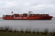 CAP SAN LORENZO , Containerschiff , IMO 9622227 , Baujahr 2013 , 333 x 48m , 9814 TEU , 19.03.2016 Grünendeich