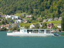 BSG / BKW - MS MOBI CAT auf Extrafahrt - Solarbetriebener Katemaran mit Personenbefhrderung fr Extrafahrten auf den Bielersee am 06.10.2007