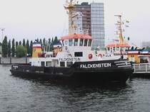 Der Schlepper  Falckenstein  im Hafen