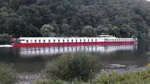 KFGS Casanova  Flusskreuzfahtschiff, L�nge: 103,50m, Breite: 9,70m, Passagiere: 96,  Baujahr: 2001 Renoviert 2003. Beobachtet an der Mosel in Ediger-Eller am 13.10.16.