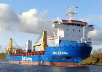 BBC PEARL  IMO=9504786 am 02-11-2016 in Kl.Königsförde am NOK.
ex NORTH SEA CARRIER - Bj.2012 -14418 To.