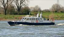 Das Rheinstreifenboot WSP 8 der Wasserschutzpolizei Duisburg begleitete am 07.04.2008 den Transport der Raumf�hre Buran. Detailinfos, Fotos vom Bau und der Schiffstaufe... http://www1.polizei-nrw.de/wasserschutz/wir%20stellen%20uns%20vor/boote/boote%20der%20Wasserschutzpolizei/article/wsp%208.html