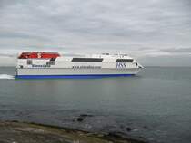 Stenaline F�hrschiff bei der Ausfahrt von Dun Laoghaire nach Holyhead(Wales).
(September 2007)