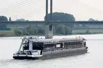 GMS Fuerte (02326034 , 135 x 11,45m) am 08.07.2017 auf dem Rhein bei Rees zu Tal Richtung Niederlande.
