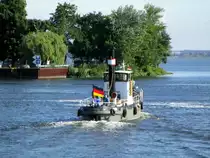 Die inzwischen 106 Jahre  alte  Luise begleitete den Kaiser Wilhelm ein Stück auf seiner Fahrt im Revier Brandenburg/Havel. 28.07.2017