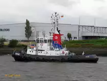 BERNE (IMO 8500422) am 31.8.2017, Hamburg, Elbe Höhe Steinwerder /
VSP Tractor Schlepper / BRZ 229 / Lüa 28,59 m, B 8,8 m, Tg 4,5 m / 2 Diesel, ges. 1.600 kW (2.176 PS), 12 kn Pfahlzug 30,5 t / Feuerlöscheinrichtung / Eigner: Boluda-URAG, Flagge Deutschland, Heimathafen Bremen /

