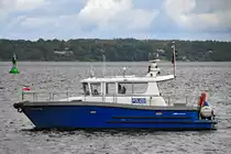 Polizeiboot DUBURG am 07.09.2017 im Hafen von Flensburg