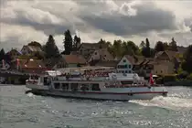 . Nachschuss auf das Passagierschiff Thurgau welches vor kurzem den Anleger in Stein am Rhein in Richtung Konstanz verlassen hat.  06.09.2017  (Jeanny)