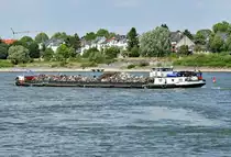 GMS  Inka  unterwegs mit Schrott auf dem Rhein in Bonn - 07.07.2017