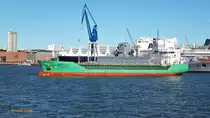 ARKLOW FORTUNE (IMO 9361744) am 8.10.2017, Hamburg,Elbe, einlaufend Werfthafen Blohm+Voss /
Stückgutschiff  / BRZ 2.998  / Lüa 89,95 m, B 14,5 m, Tg 5,79 m / 1 Diesel, 2.606 kW ( 2.728 PS), 11,5kn / gebaut 2007 bei Astilleros de Murueta, Guernica, Spanien /  Eigner: Arklow Shipping, Wicklow, Irland /Flagge: Irland, Heimathafen: Arklow  / 
