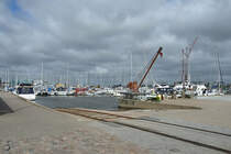 Der Yachthafen von Aalborg Anfang Juni 2018.