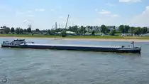 Das Gütermotorschiff  Ina  (02332218) Ende Juni 2018 auf dem Rhein in Düsseldorf.