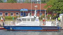 Polizeiboot HABICHT am 8.7.2018 in Lübeck-Travemünde