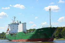 Die Link Star IMO-Nummer:8805602 Flagge:Finnland Länge:107.0m Breite:17.0m Baujahr:1989 Bauwerft:Sietas,Hamburg Deutschland aufgenommen am 29.06.18 bei Fischerhütte auf dem Nord-Ostsee-Kanal.