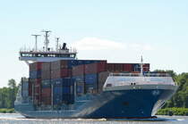 Die Tina IMO-Nummer:9277383 Flagge:Niederlande Länge:138.0m Breite:22.0m Baujahr:2003 Bauwerft:Sietas,Hamburg Deutschland an der Weiche Fischerhütte im Nord-Ostsee-Kanal am 29.06.18